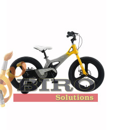 Bicicletă pentru copii Antule 14 inch, negru–galben